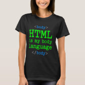 HTML van de Computer van de Coder van de Programme T-shirt (Voorkant)