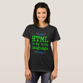 HTML van de Computer van de Coder van de Programme T-shirt (Voorkant volledig)