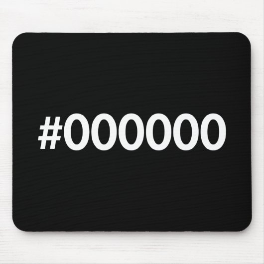 HTML zwart RGB Muismat (Voorkant)