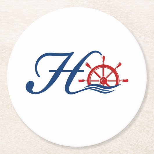 HTOC Paper-Onderzetter Ronde Kartonnen Onderzetter (Voorkant)