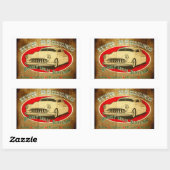 HTR Design Nauwelijks Legale Douane Garage Rechthoekige Sticker (Vel)