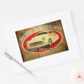 HTR Design Nauwelijks Legale Douane Garage Rechthoekige Sticker (Envelop)