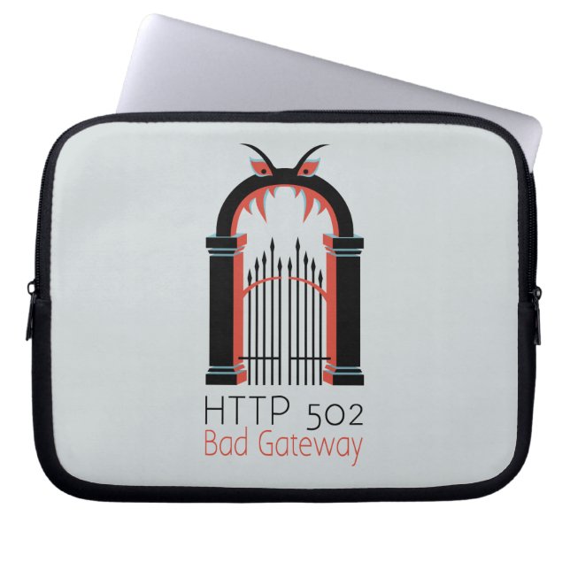 HTTP 502 Bad Gateway Laptop Sleeve (Voorkant)