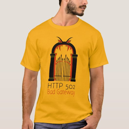 HTTP 502 Bad Gateway T-shirt (Voorkant)