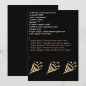 HTTP JSON-verzoek uitnodiging (Voorkant / Achterkant)