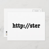 http://ster / html-code briefkaart (Voorkant / Achterkant)