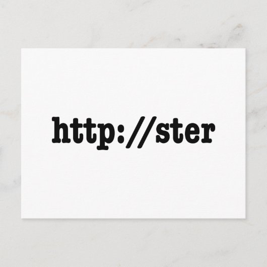 http://ster / html-code briefkaart (Voorkant)