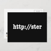 http://ster / html-code briefkaart (Voorkant / Achterkant)