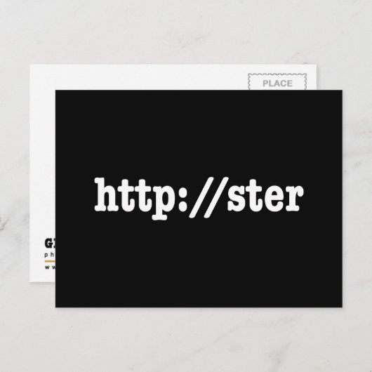 http://ster / html-code briefkaart (Voorkant / Achterkant)