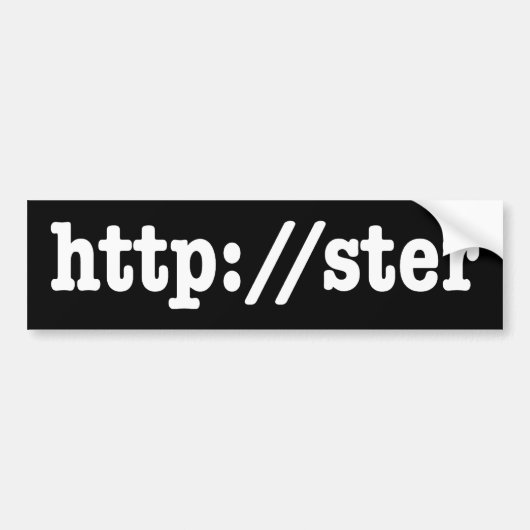 http://ster / html-code bumpersticker (Voorkant)