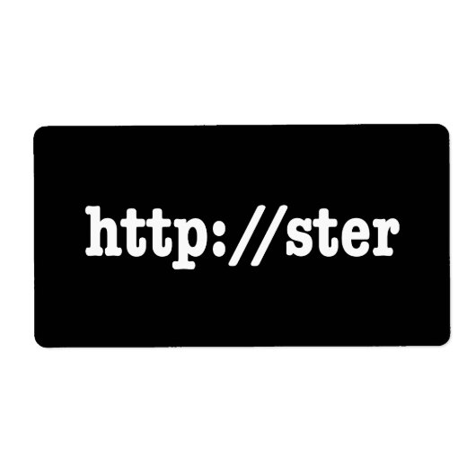 http://ster / html code etiket (Voorkant)