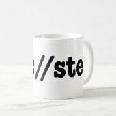 http://ster / html-code koffiemok (Voorkant rechts)
