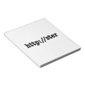 http://ster / html-code notitieblok (Schuin)