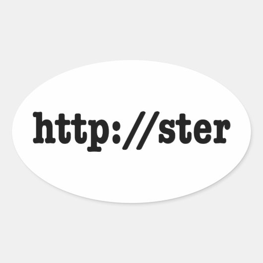 http://ster / html-code ovale sticker (Voorkant)