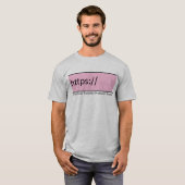 https Hypertext Transfer Protocol Secure T-shirt (Voorkant volledig)