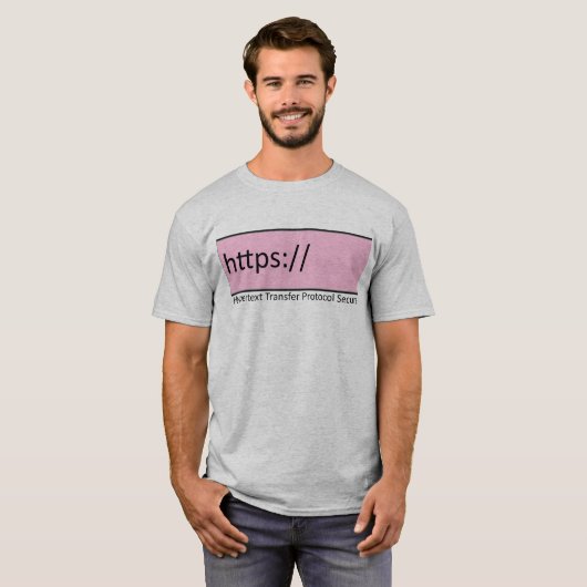 https Hypertext Transfer Protocol Secure T-shirt (Voorkant volledig)