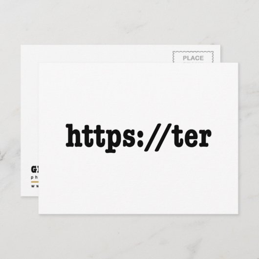 https://ter / html-code briefkaart (Voorkant / Achterkant)