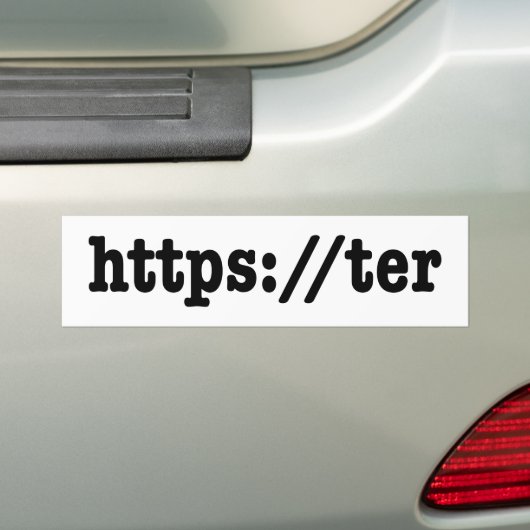 https://ter / html-code bumpersticker (Op auto)