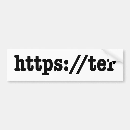 https://ter / html-code bumpersticker (Voorkant)