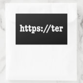 https://ter / html-code rechthoekige sticker (Tas)