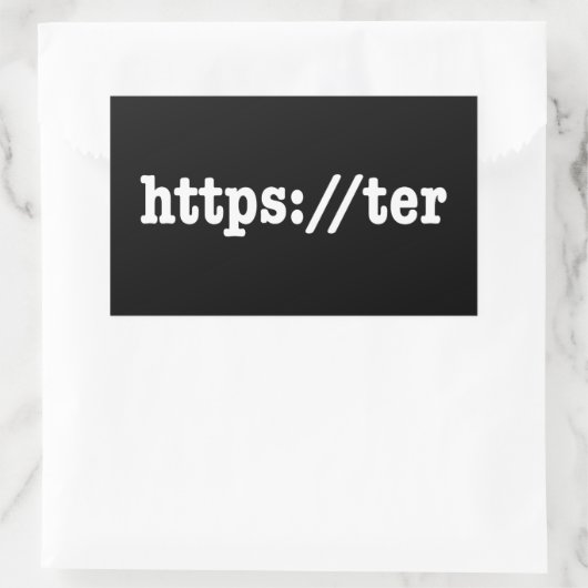 https://ter / html-code rechthoekige sticker (Tas)