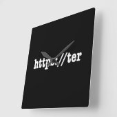 https://ter / html-code vierkante klok (Hoek)