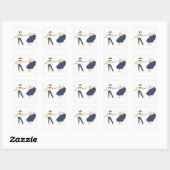 https://www.zazzle.com/cute_green_hi_heart_sticker vierkante sticker (Vel)