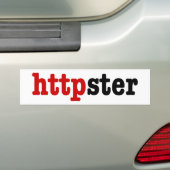 httpster bumpersticker (Op auto)