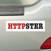 HTTPSTER BUMPERSTICKER (Op auto)