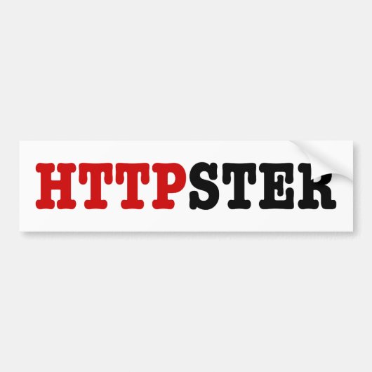 HTTPSTER BUMPERSTICKER (Voorkant)
