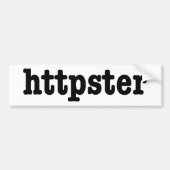 httpster bumpersticker (Voorkant)