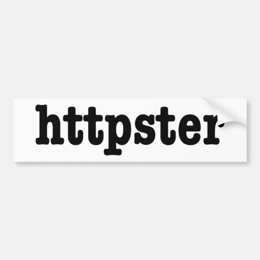 httpster bumpersticker (Voorkant)