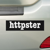 httpster bumpersticker (Op auto)