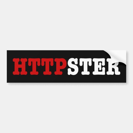 HTTPSTER BUMPERSTICKER (Voorkant)