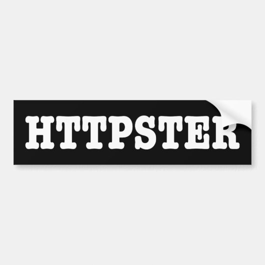HTTPSTER BUMPERSTICKER (Voorkant)