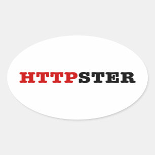 HTTPSTER OVALE STICKER