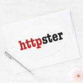 httpster ovale sticker (Envelop)