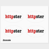 httpster ovale sticker (Vel)
