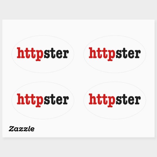 httpster ovale sticker (Vel)