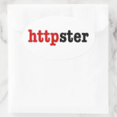 httpster ovale sticker (Tas)