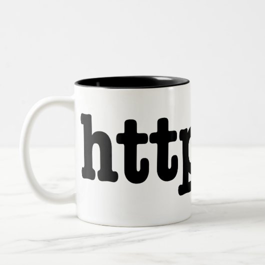 httpster tweekleurige koffiemok (Links)