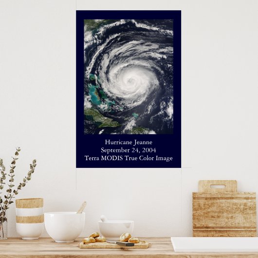 HU Jeanne MODIS Afbeelding Poster (Keuken)