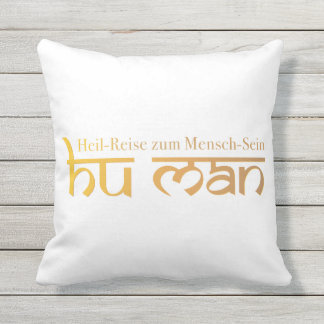 HU MAN - Heil-Reise zum Mensch-Sein Buitenkussen