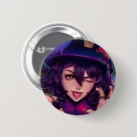 Hu Tao Button (Voorkant /achterkant)