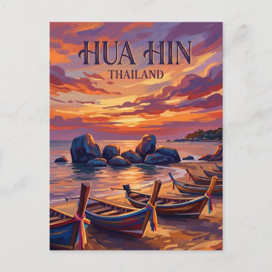 Hua Hin Thailand Briefkaart (Voorkant)