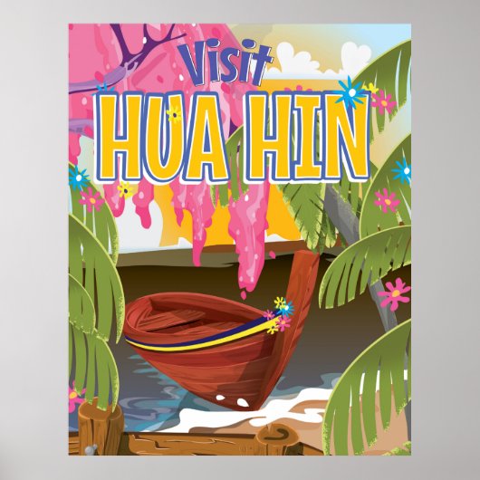 Hua Hin Thailand reisposter Poster (Voorkant)