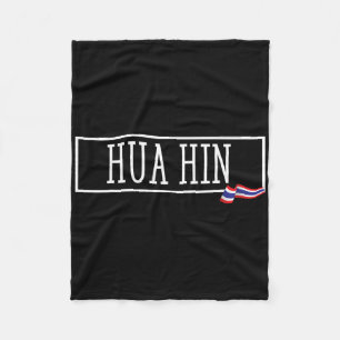 Hua Hin Thailand Souvenir Siam Prathet Thaise vrou Fleece Deken