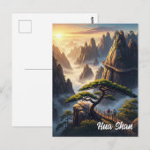 Hua Shan Mountain China Briefkaart (Voorkant / Achterkant)