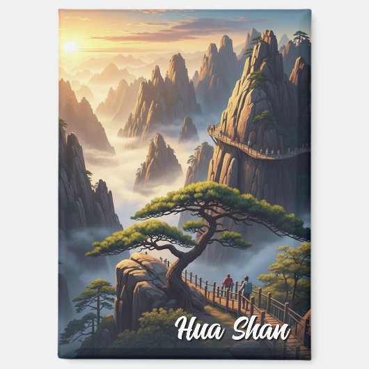 Hua Shan Mountain China Magneet (Voorkant)