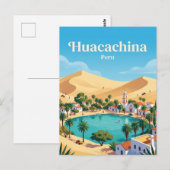 Huacachina Peru Briefkaart (Voorkant / Achterkant)